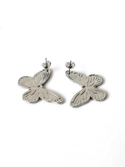 Aros de acero modelo #916 plateado