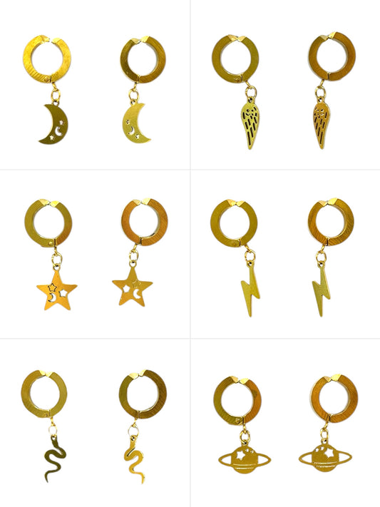 simulador con diseños dorados