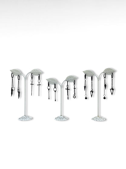 Argolla diseño C negro