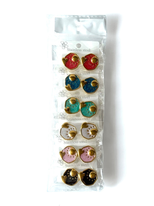 Aros de acero modelo #848 (6 unidades)