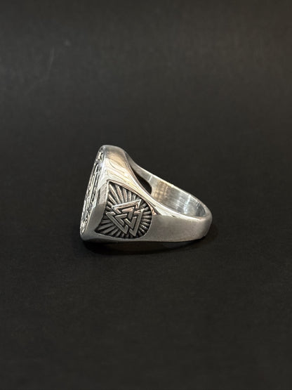Anillo de hombre en acero vikingo #795