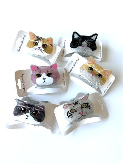 Pinche de gato cara brillante #6cm (Docena)