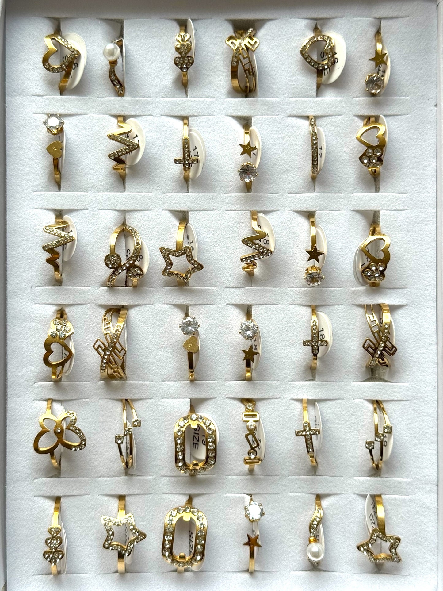 #56 ARGOLLA STRASS MULTIDISEÑO #925 dorado