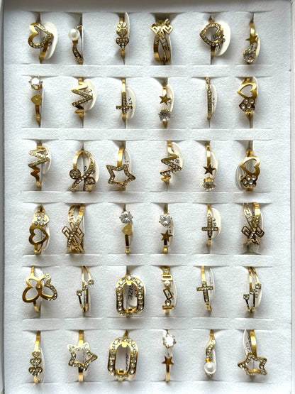 #56 ARGOLLA STRASS MULTIDISEÑO #925 dorado
