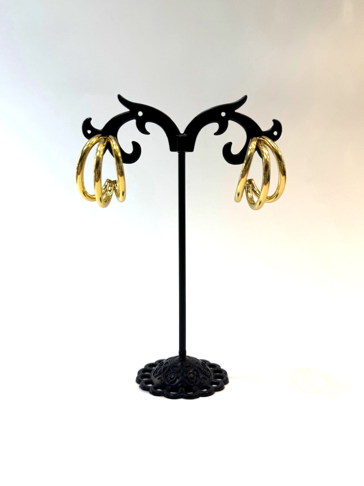 Aros 3 argollas dorado
