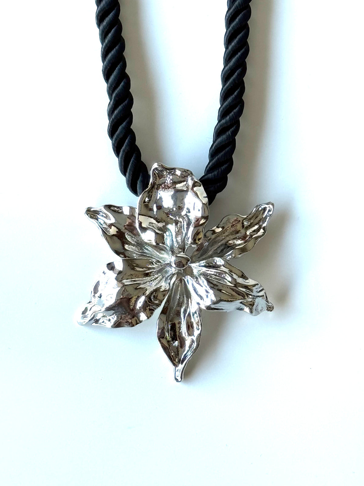 Collar de Flor #Plateado