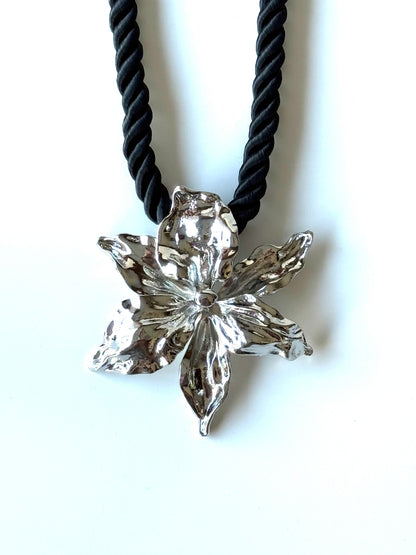 Collar de Flor #Plateado