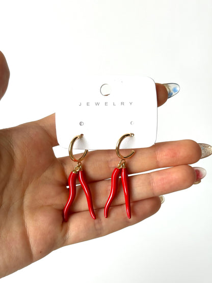 Aros de fantasía ají #1009 dorado