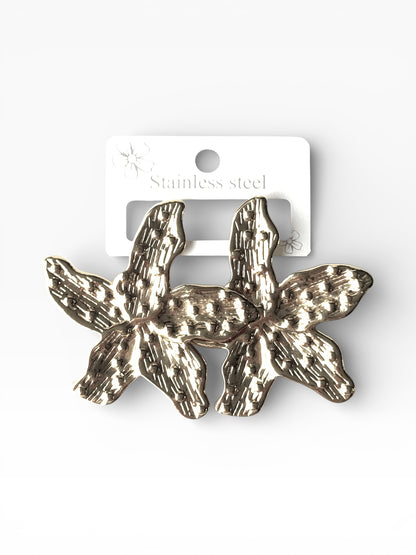 Aros de acero modelo #9215 plateado