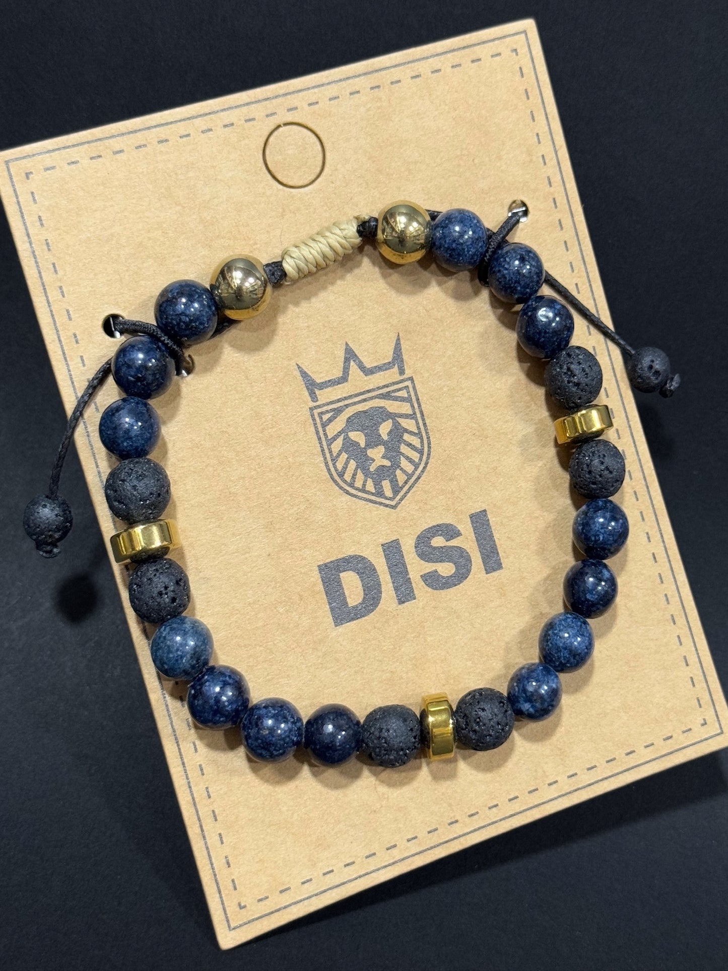 Pulsera de piedras naturales para hombre #5128