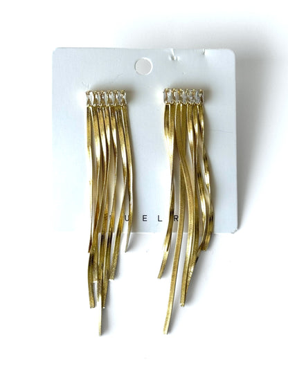 Aros de acero modelo #1015 dorado