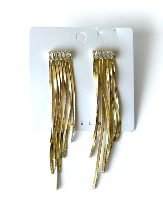 Aros de acero modelo #1015 dorado