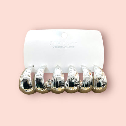 Oferta aros de fantasía #Plateado