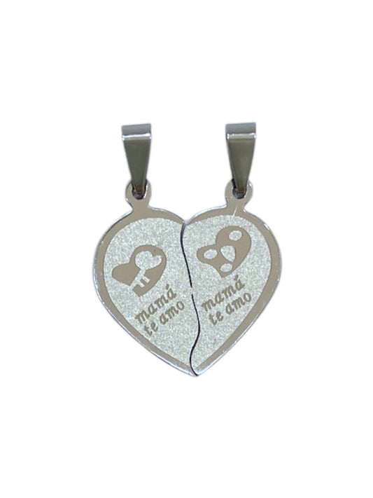 #Corazón Mamá Te Amo (2 colgantes)