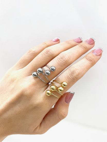 Anillo con bolitas (Docena)