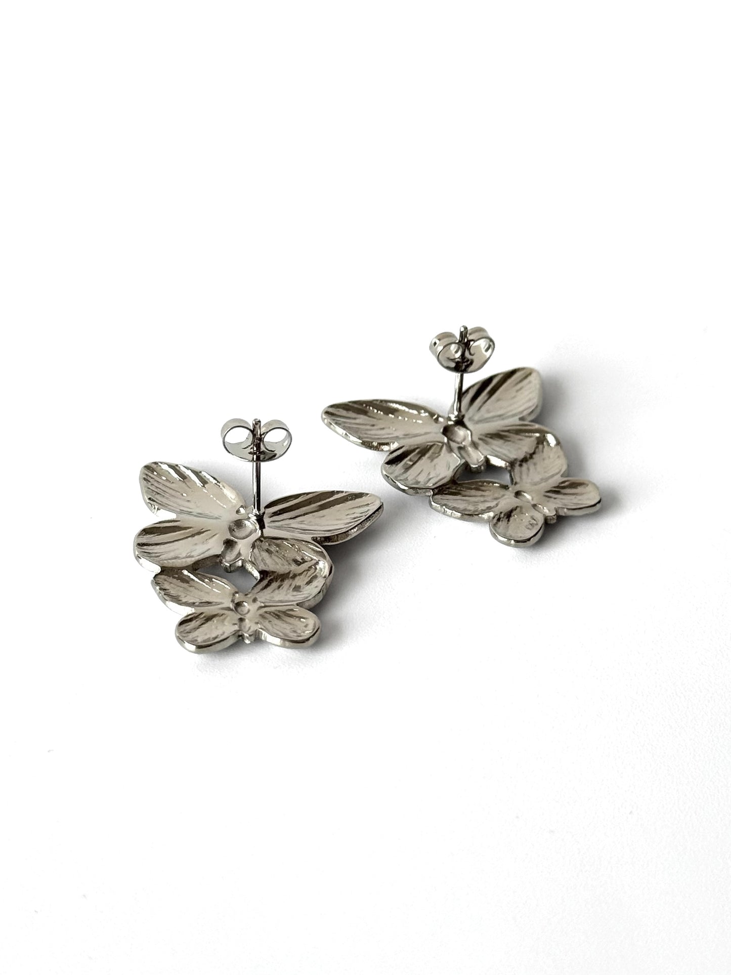 Aros de acero modelo #900 plateado