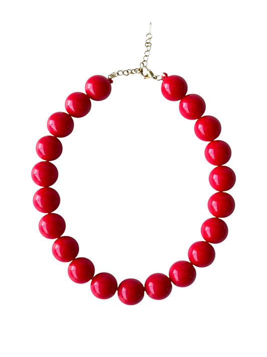Collar Chicle 20mm #17 rojo