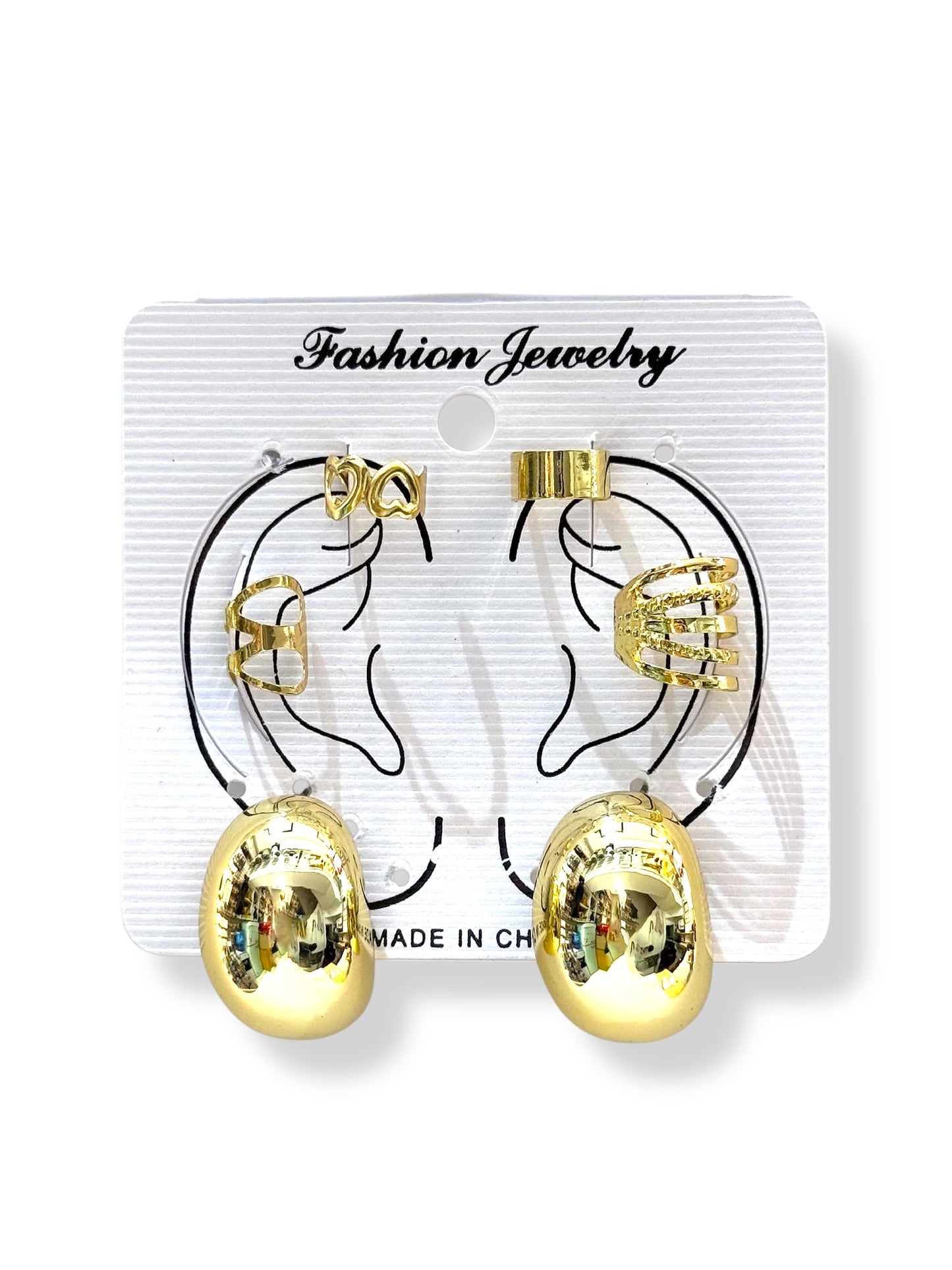 Earcuff & Aros de fantasía #724 dorado