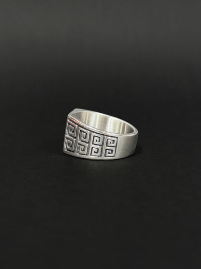 Anillo de hombre en acero vikingo #786