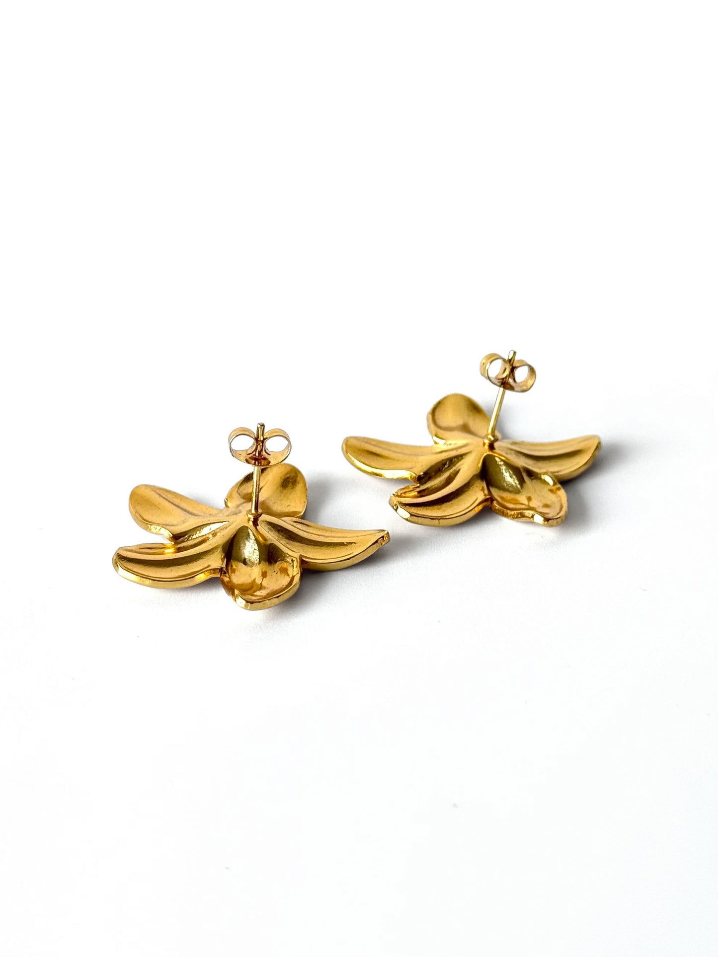 Aros de acero modelo #907 dorado