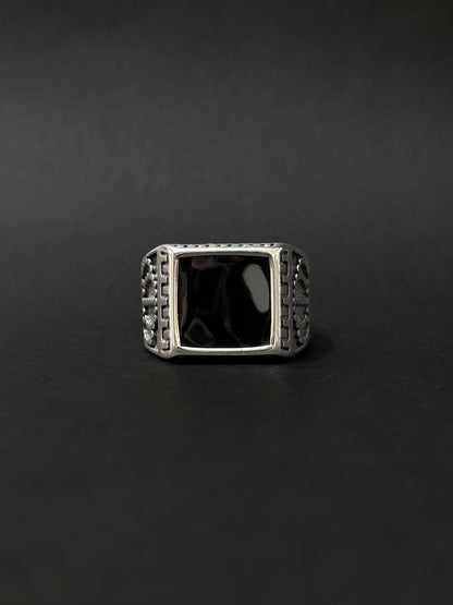 Anillo de hombre en acero vikingo #789