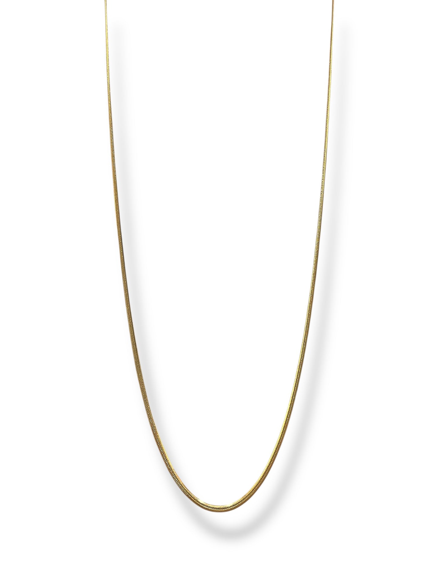 #E-4 Cadena de Serpiente Cinta_Dorado 3mm