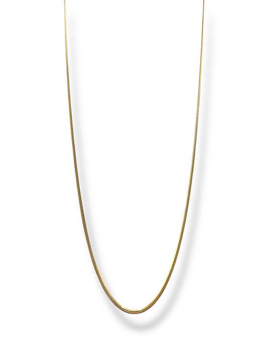 #E-4 Cadena de Serpiente Cinta_Dorado 3mm