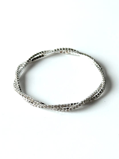 Strass Doble Espiral Elasticada