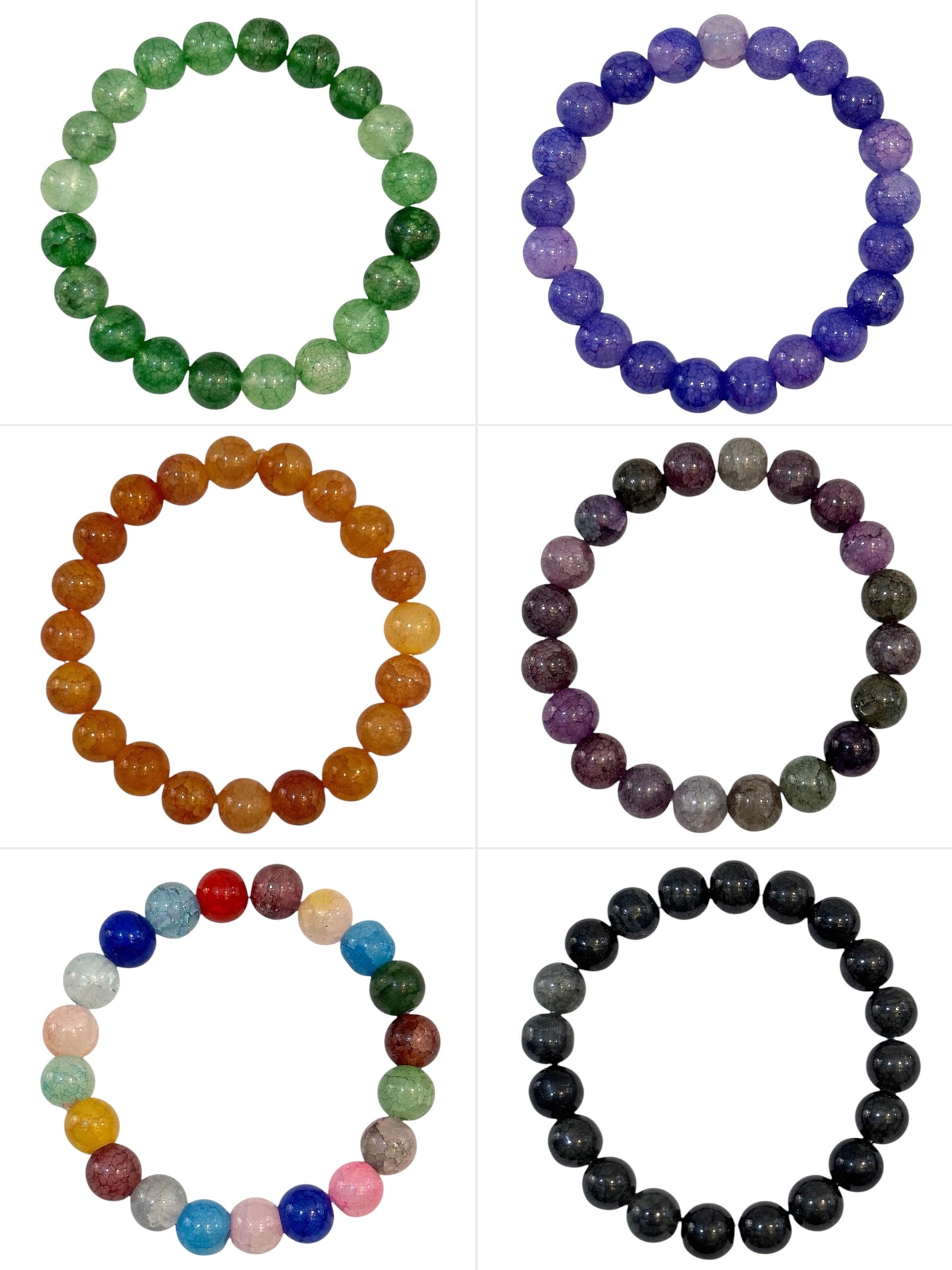 Pulsera Elasticada #Piedra Multicolor