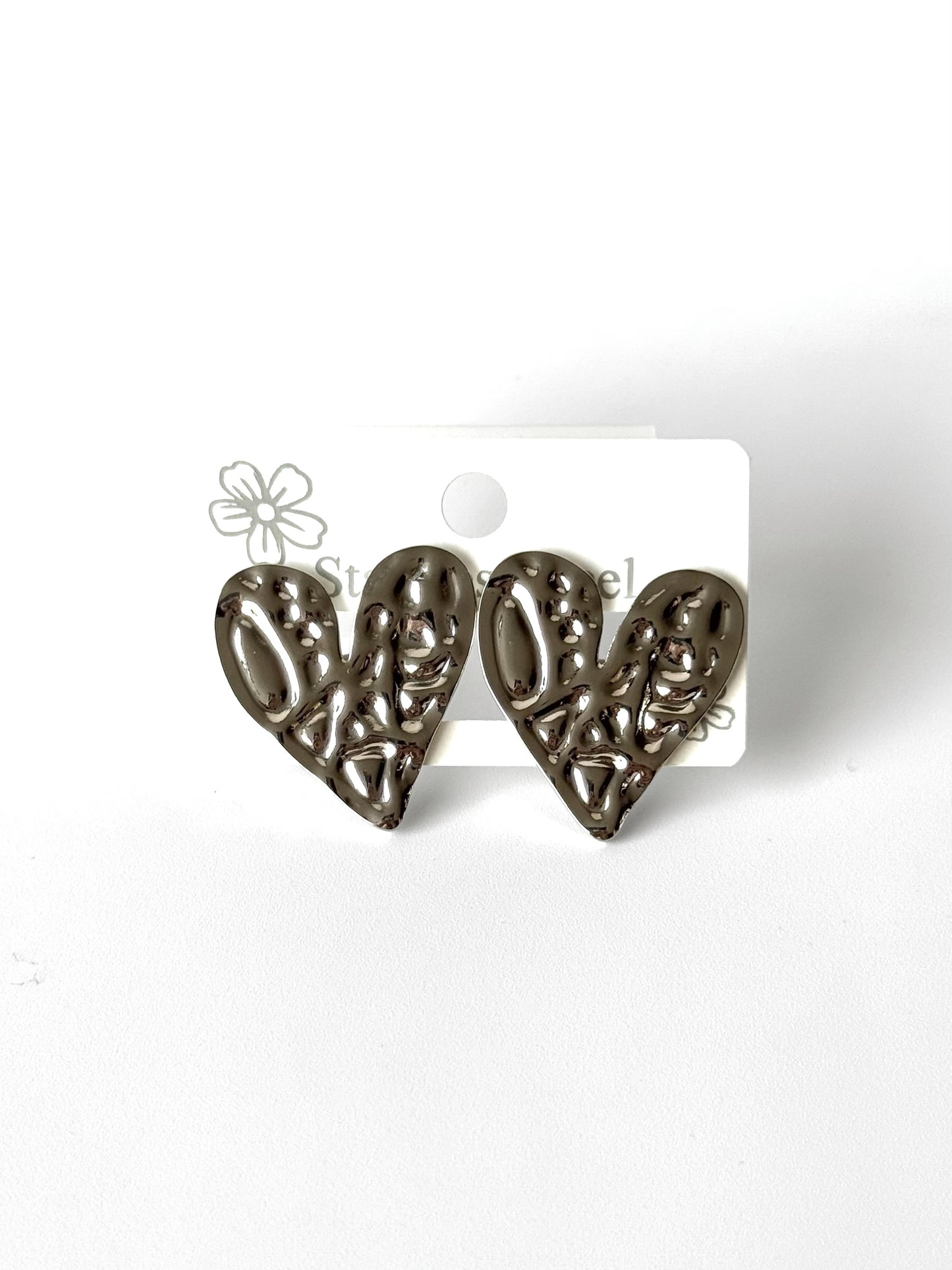 Aros de acero modelo #921 plateado