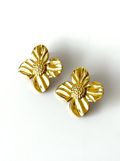 Aros de acero modelo #918 dorado