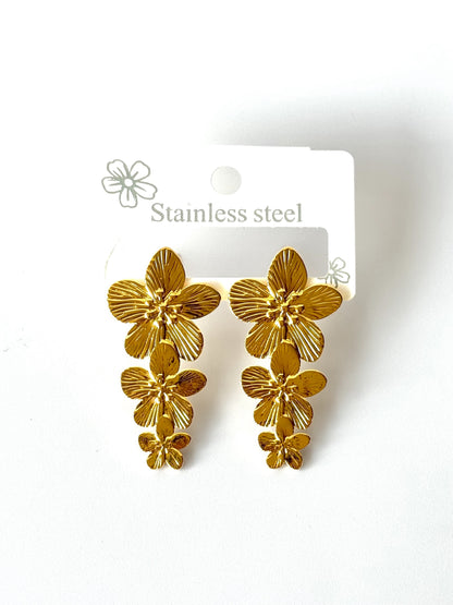 Aros de acero modelo #898 dorado