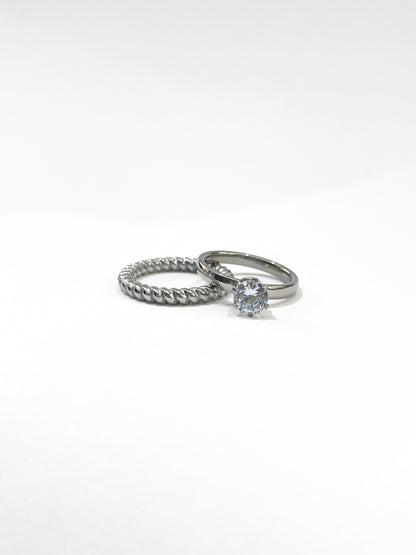 #3 ARGOLLA DOBLE TRENZADA P