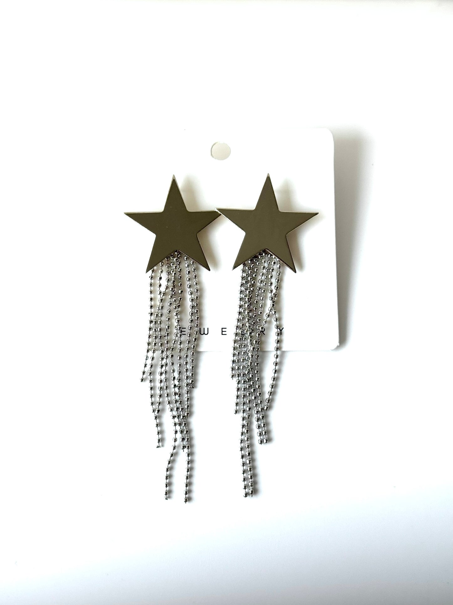 Aros de fantasía estrella #1024 plateado