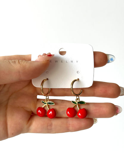 Aros de fantasía cherry #1004 dorado