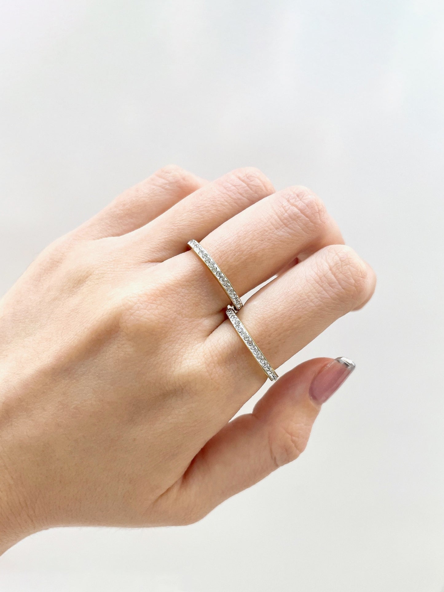 #42  ARGOLLA STRASS LISO D