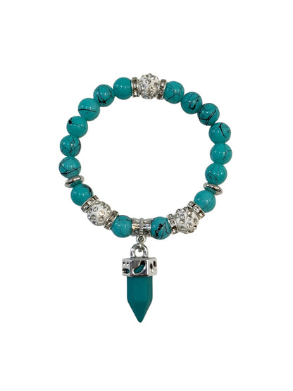 Pulsera Elasticada #Piedra con colgante