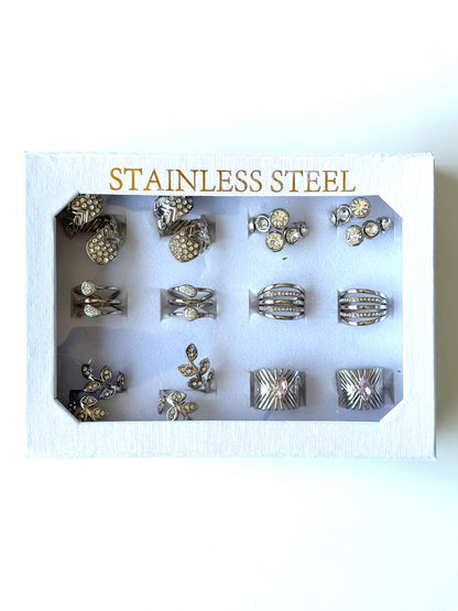 #57 ARGOLLA STRASS MULTIDISEÑO #Plateado