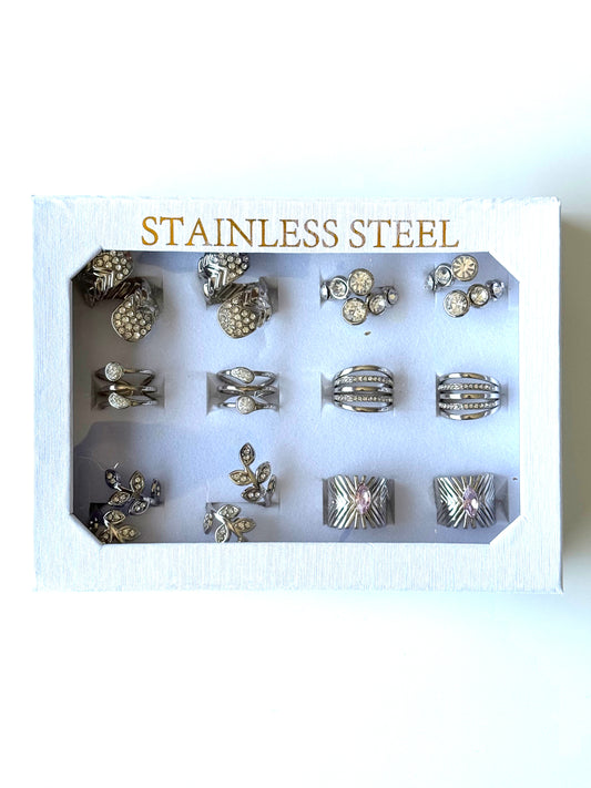 #57 ARGOLLA STRASS MULTIDISEÑO #Plateado