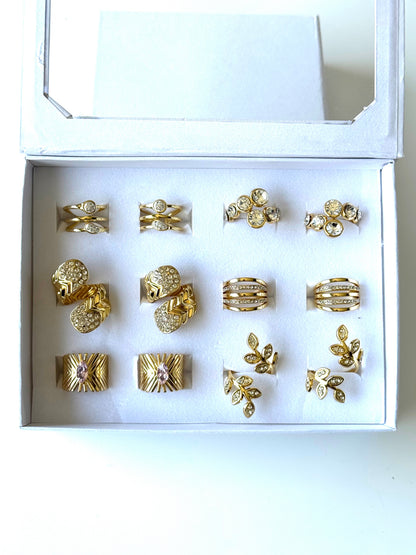 #58 ARGOLLA STRASS MULTIDISEÑO #Dorado