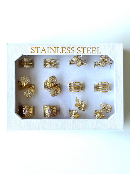 #58 ARGOLLA STRASS MULTIDISEÑO #Dorado