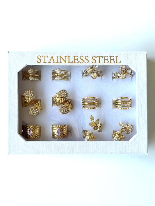 #58 ARGOLLA STRASS MULTIDISEÑO #Dorado