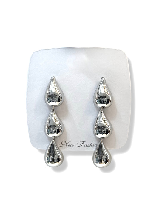 Aros de fantasía #641 plateado