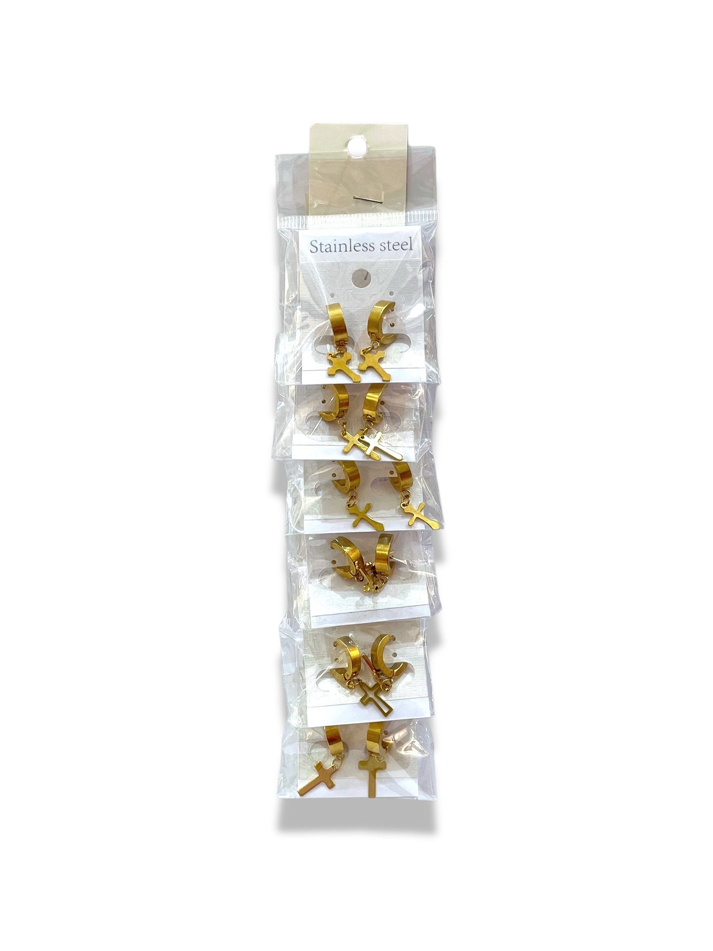 Argolla con cruz dorada