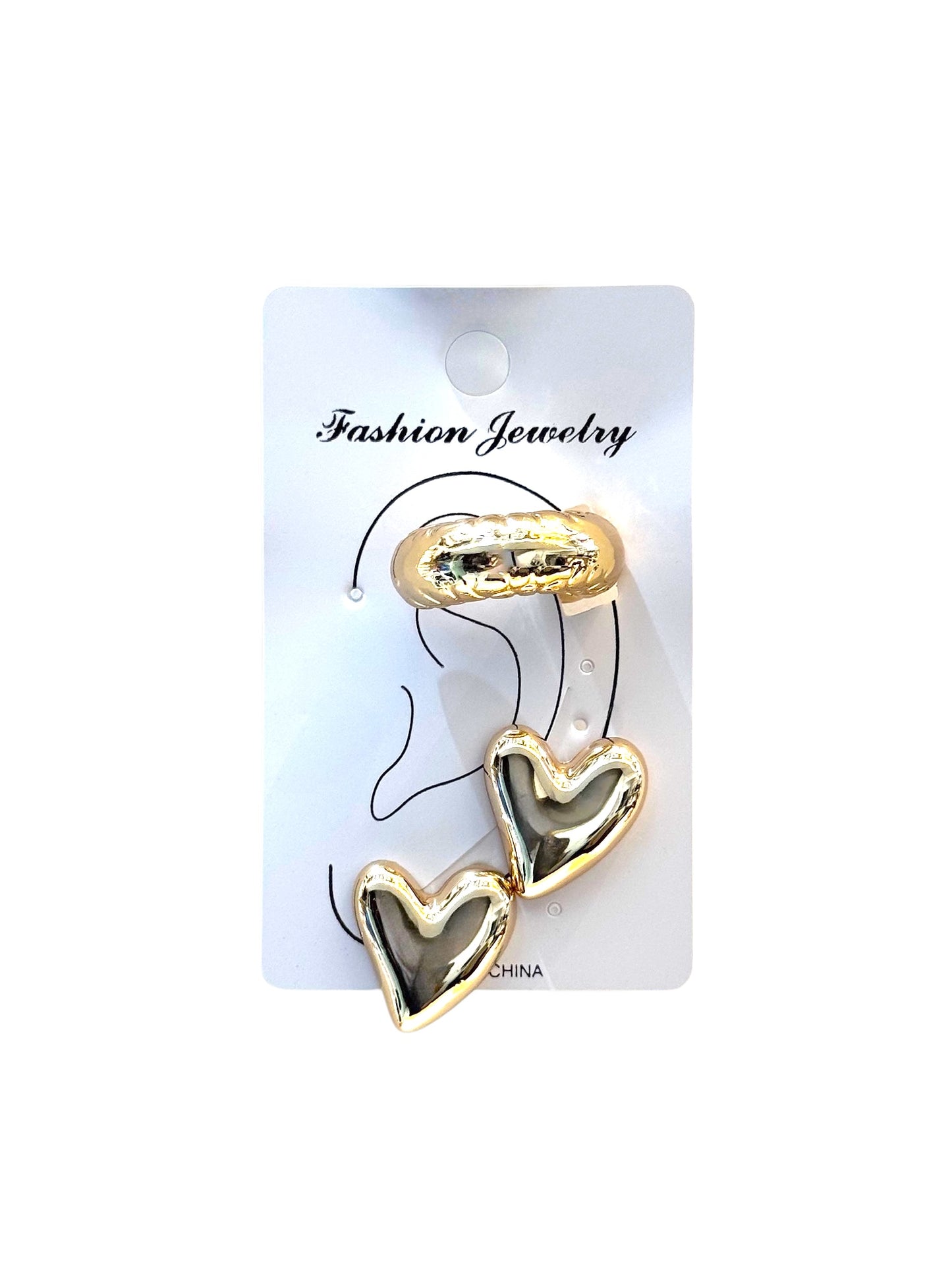 Earcuff & Aros de fantasía #807 dorado