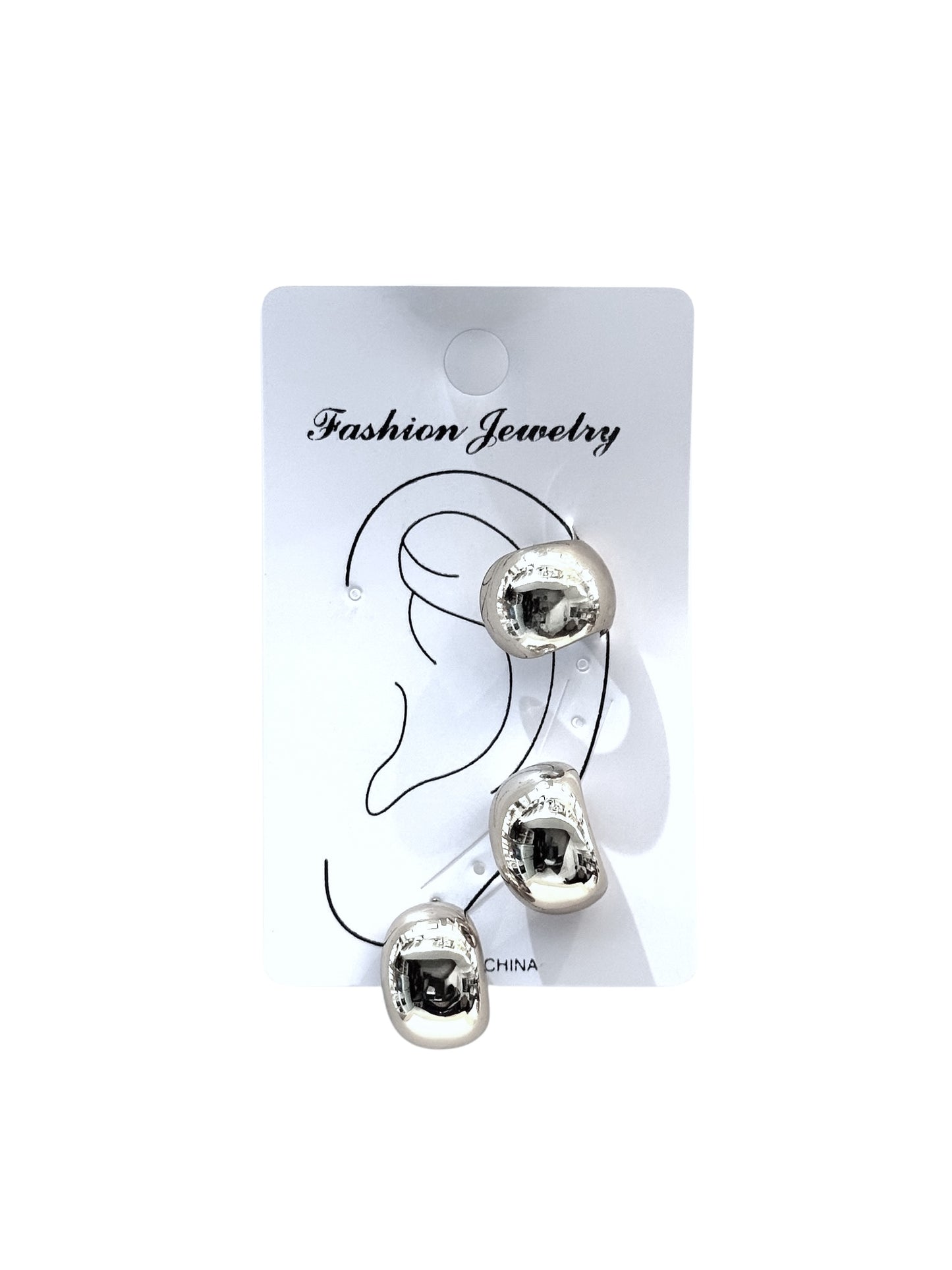 Earcuff & Aros de fantasía #804 plateado