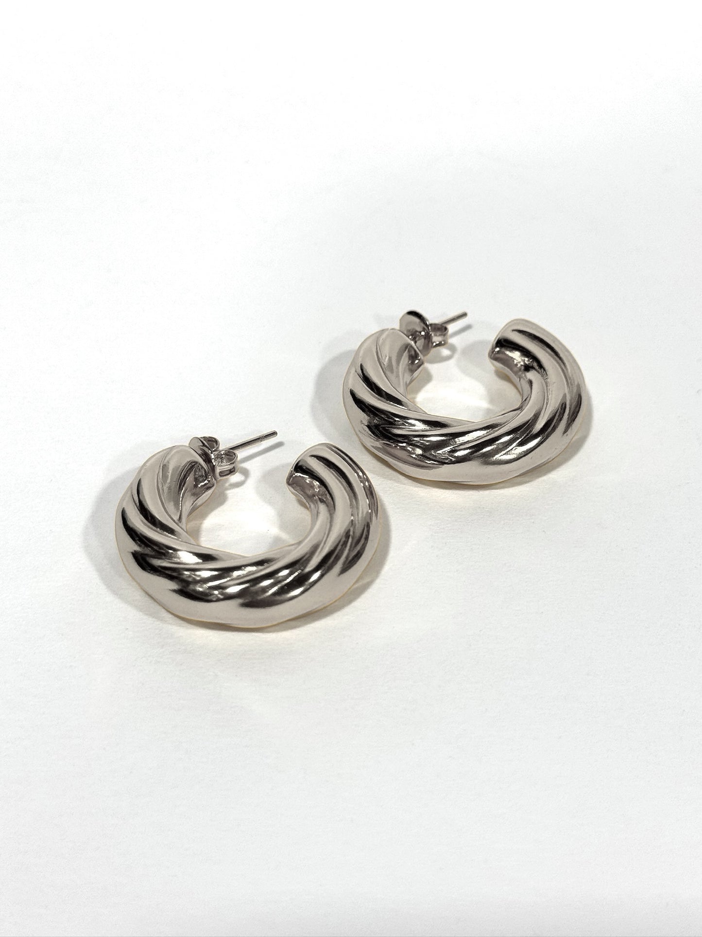 Aros de acero modelo #650 plateado