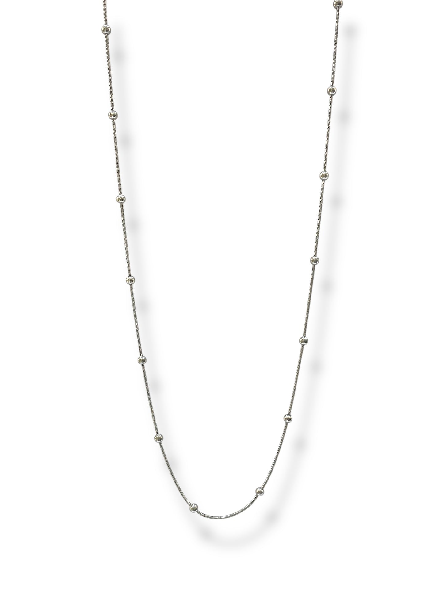 Collar con Puntos_Plateado F-2